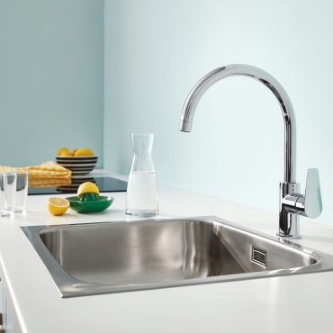 New Bau kitchen taps