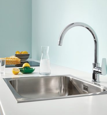 New Bau kitchen taps