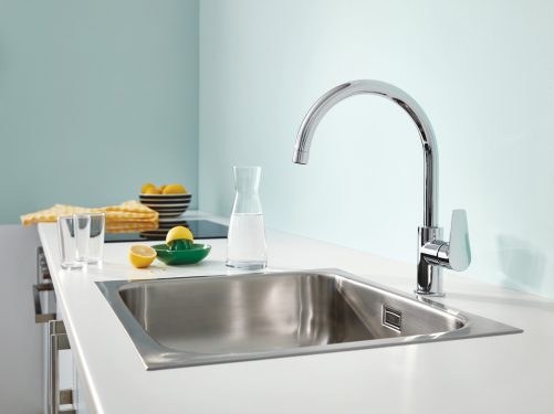 New Bau kitchen taps