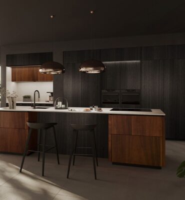 Kitchens Review Walnut & Black Oal Finish Rotpunkt