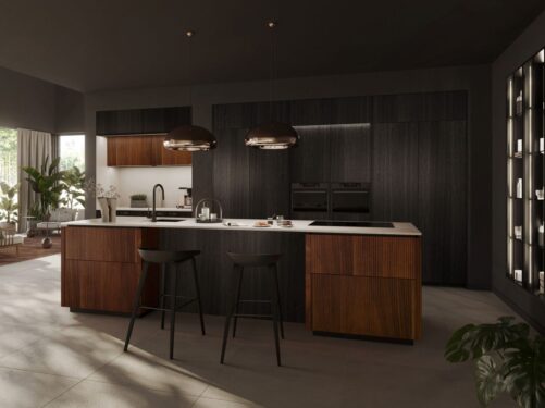 Kitchens Review Walnut & Black Oal Finish Rotpunkt