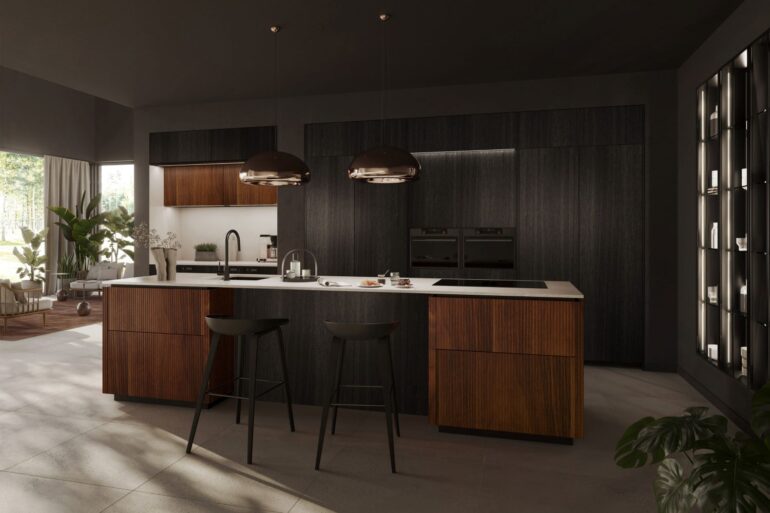 Kitchens Review Walnut & Black Oal Finish Rotpunkt