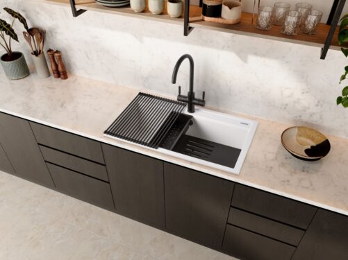 Kitchens-review-Rangemaster-Prato-granite-workstation-sink-in-Arctic-White_lifestyle