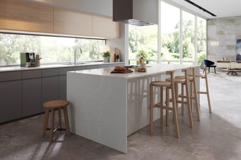 Kitchens-Review-Caesarstone-Alpine-Mist-Surface